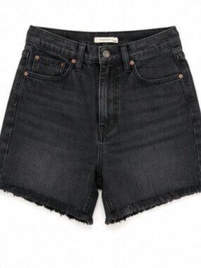 BDG Urban Outfitters Black Jean Shorts Distressed